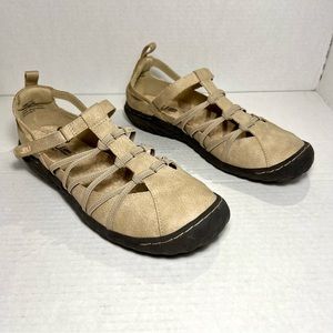 JBU by Jambu Sandals Women’s size 9M Juliet Rose Tan Mary Janes